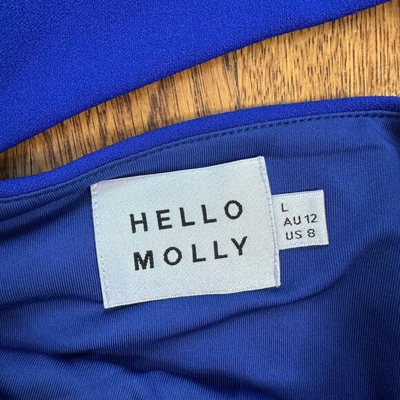 Hello Molly Love in the Night Dress in Cobalt Blue - Picture 10 of 11